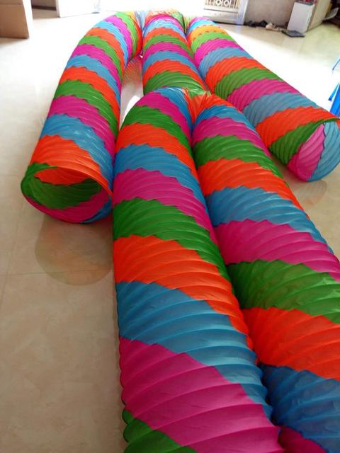 Rainbow tube dance Slinky Costume
