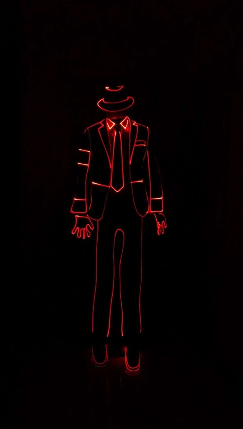 Optic fiber LED Michael jackson Costume