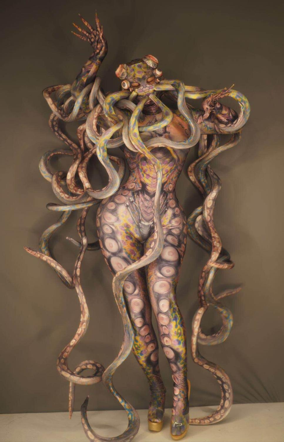 Nightclub halloween costumes Octopus bodysuit