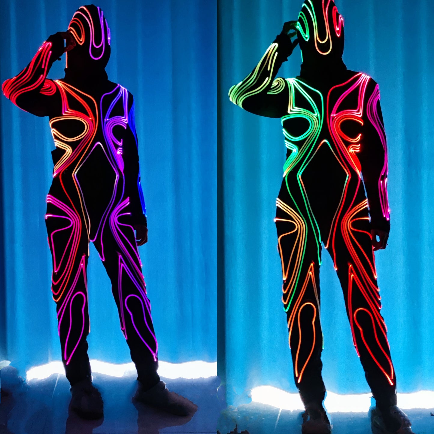 Sexy Women Dance Optic Fiber LED Light Bodysuit