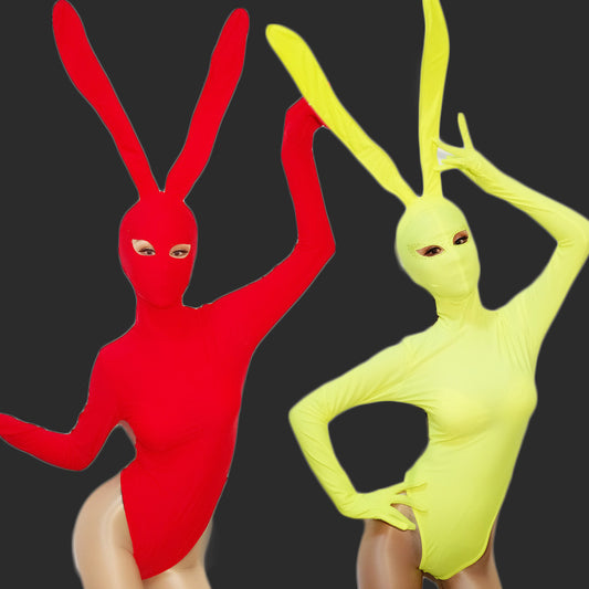 Jazz Costumes Sexy Bunny Girl Party Performance Bodysuit