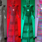 White Stilts Walker Change Color Kryoman LED ROBOT SUIT