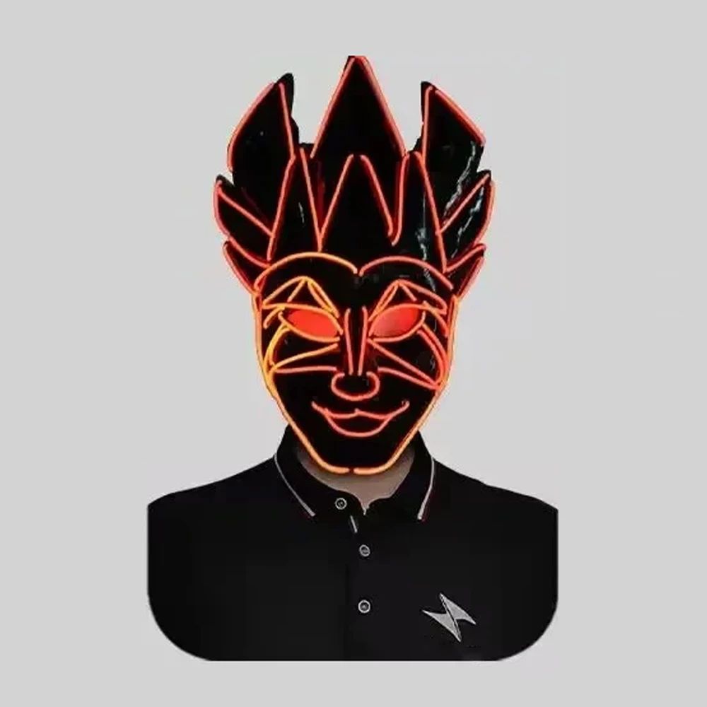 Party Fun Flash Mask | Halloween Party Performance Props Nightclub Bar DJ Glowing Mask