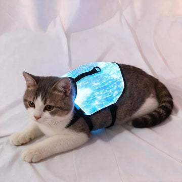 Halloween Pet Clothing Led Dog Light Up Pixel Costumes Optic Fiber Vest Decoration Prop Christmas Gift Club Cool Things