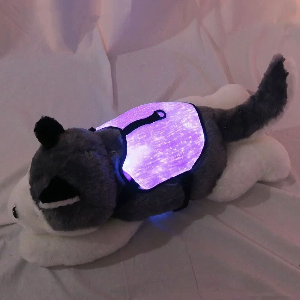Halloween Pet Clothing Led Dog Light Up Pixel Costumes Optic Fiber Vest Decoration Prop Christmas Gift Club Cool Things