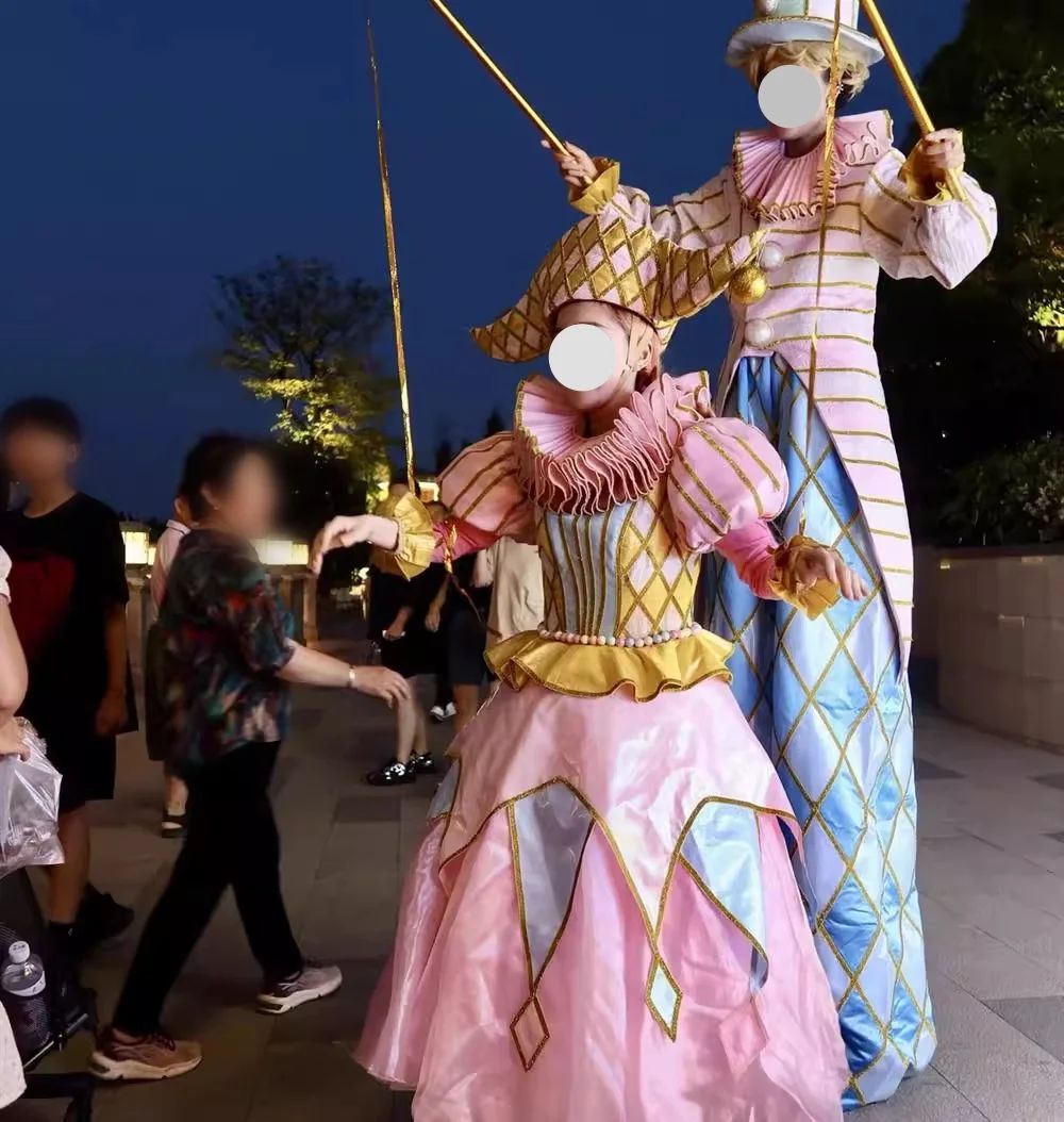 Macaron Color Carnival Performance Set Touring Park Event Professional Clown Costume Collection