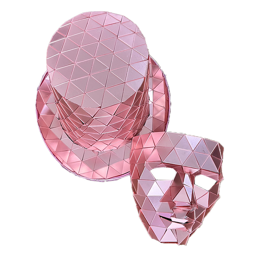 Mirror Hats and Masks Reflective Decoration Party Costume Stage Performance
