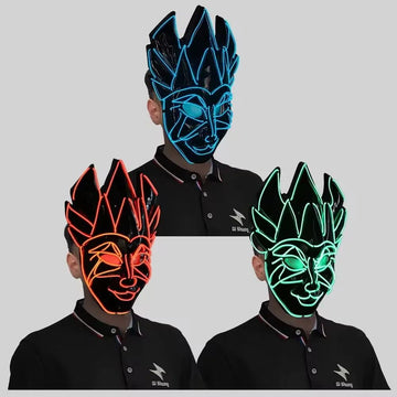 Party Fun Flash Mask | Halloween Party Performance Props Nightclub Bar DJ Glowing Mask