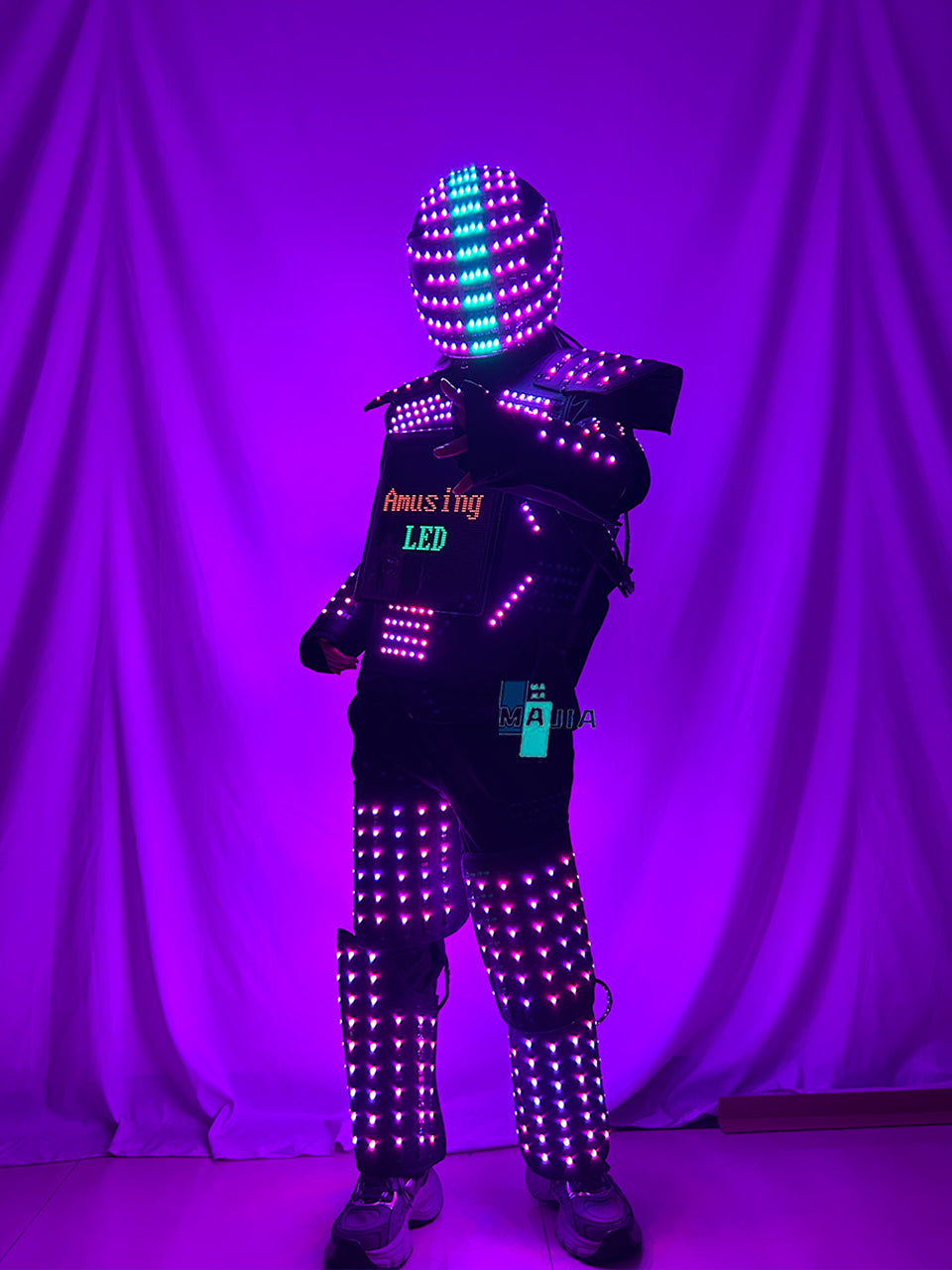 LED Light-Up Armor Costume - Stage Performance Nightclub Atmosphere Pr