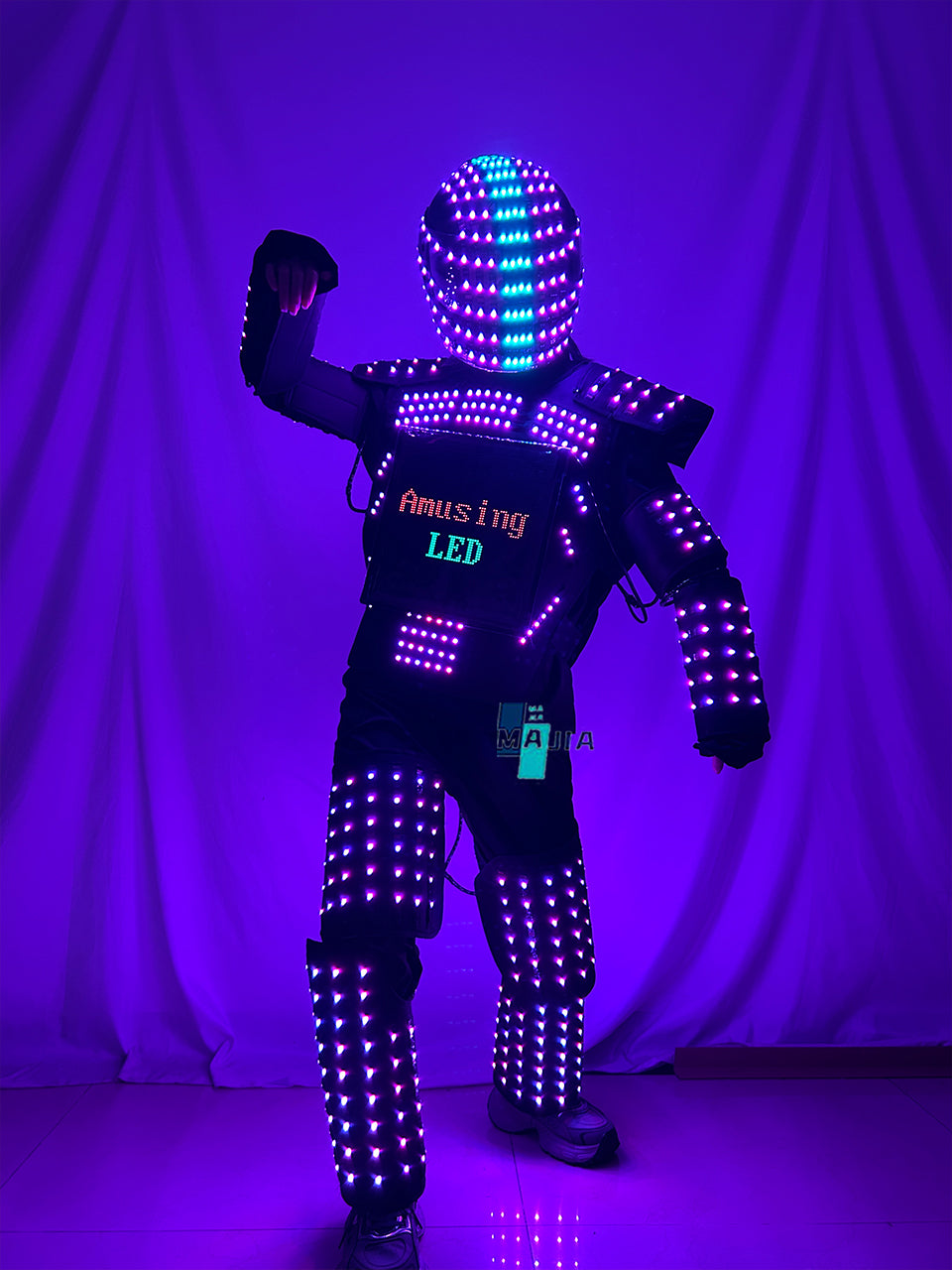 LED Light-Up Armor Costume - Stage Performance Nightclub Atmosphere Pr