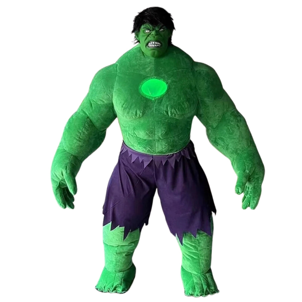 Huge Inflatable Hulk Green Giant Green man Cartoon character Mascot Costume 2.2m Cosplay Dress Dance Stage Prop