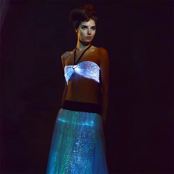 Elegant Luminous Evening Gowns for Cocktail Parties | Dazzling LED & Fiber Optic Performance Wear | Sourced Directly from Manufacturers