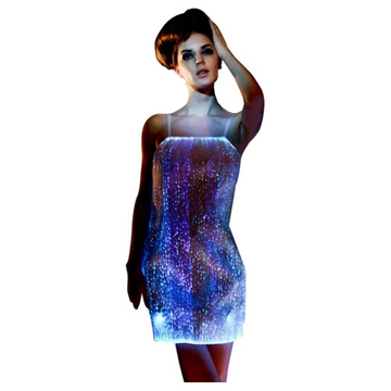 Casual Plus Size Women's Wedding Dress Luminous Bridesmaid Sexy Dresses Optic Fabric Ballroom Performance Skirt for Adults