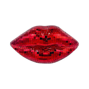 Mosaic Mirror Lips Ornament House Decor Shooting Road Disco Sexy Lips Accessories Red Pink Silver Gold Available