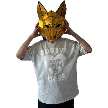 Hot Sale Golden Mirror Full Head DJ Mask Helmet Ballroom Performance Wear-Animal Mask with Mirror Man Design