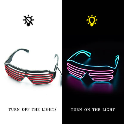 Glowing Glasses LED Gafas Luminous Bril Neon Christmas Glow Sunglasses Flashing Light Glass for Party Supplies Prop Costumes New