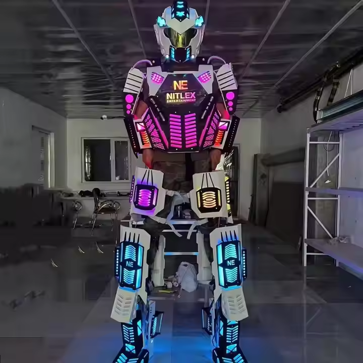 Led Robot Costume Led Clothes Stilts Walker Costume