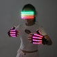 LED Growing Gloves&Glasses Light Up Glasses Rave Costume Decor DJ Dance Performances Luminous Props Party Decoration