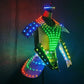 Women LED Dancer Dress Female Lightup Cosplay Costume DJ Singer Stage Performance Wear Clothing Sexy Silver Laser skirt