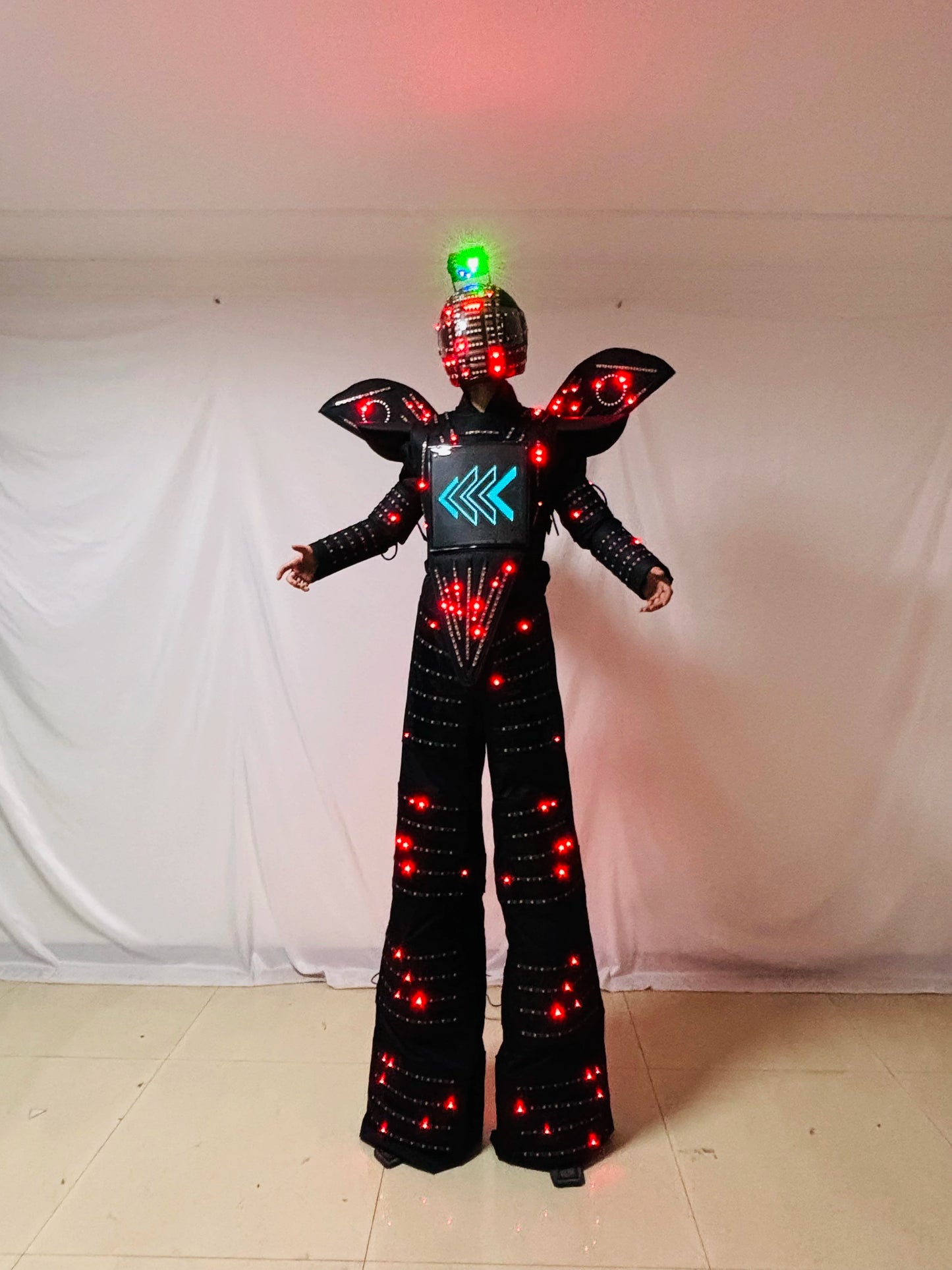 Full color LED Robot Costume Stilt Robot Suit Kryoman Clothing Celebration Party Show Entertainment Event