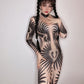 Sexy Female High Elastic Dance Suits Zebra Stripe Printing And Diamonds Costumes