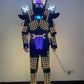 Nuevos trajes de disfraces LED que iluminan disfraces para espectáculos de espectáculos de escenario de DJ de actuación de baile 