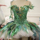 Peacock Dance Dress Performance Suits Wings