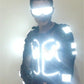 Nueva chaqueta de armadura luminosa LED Trajes que brillan intensamente para el rendimiento de baile 