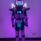 Nuevos trajes de robot LED que iluminan los disfraces para el espectáculo de baile del club nocturno 