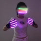 LED Growing Gloves&Glasses Light Up Glasses Rave Costume Decor DJ Dance Performances Luminous Props Party Decoration