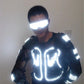 Nueva chaqueta de armadura luminosa LED Trajes que brillan intensamente para el rendimiento de baile 