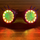 New High Quality Recharge Rezz Led glasses Lightup Goggle Full Color Spectrum Rave Eye Costume Props Nightclub Party Celebration