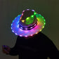 Party Luminous Cap Full color Cool LED Hat Neon LED Light Costume Party Fluorescent DJ BAR Dance Performances Carnival Party