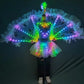 Women's Full-Color LED Peacock Wings LED Dance Party Stage Performance Wear Adult Ballet Skirt for Nightclub Catwalk Model Shows