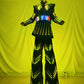 LED Robot Costume Female Skirt Dress Stilt Robot Suit Kryoman david guetta Future Female Warrior Party Show