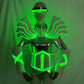 Colorful LED Punk Cyber Dance Suit Luminous Technology Costumes Bar Party Troupe Bar Gogo Clothing Nightclub Celebration Party