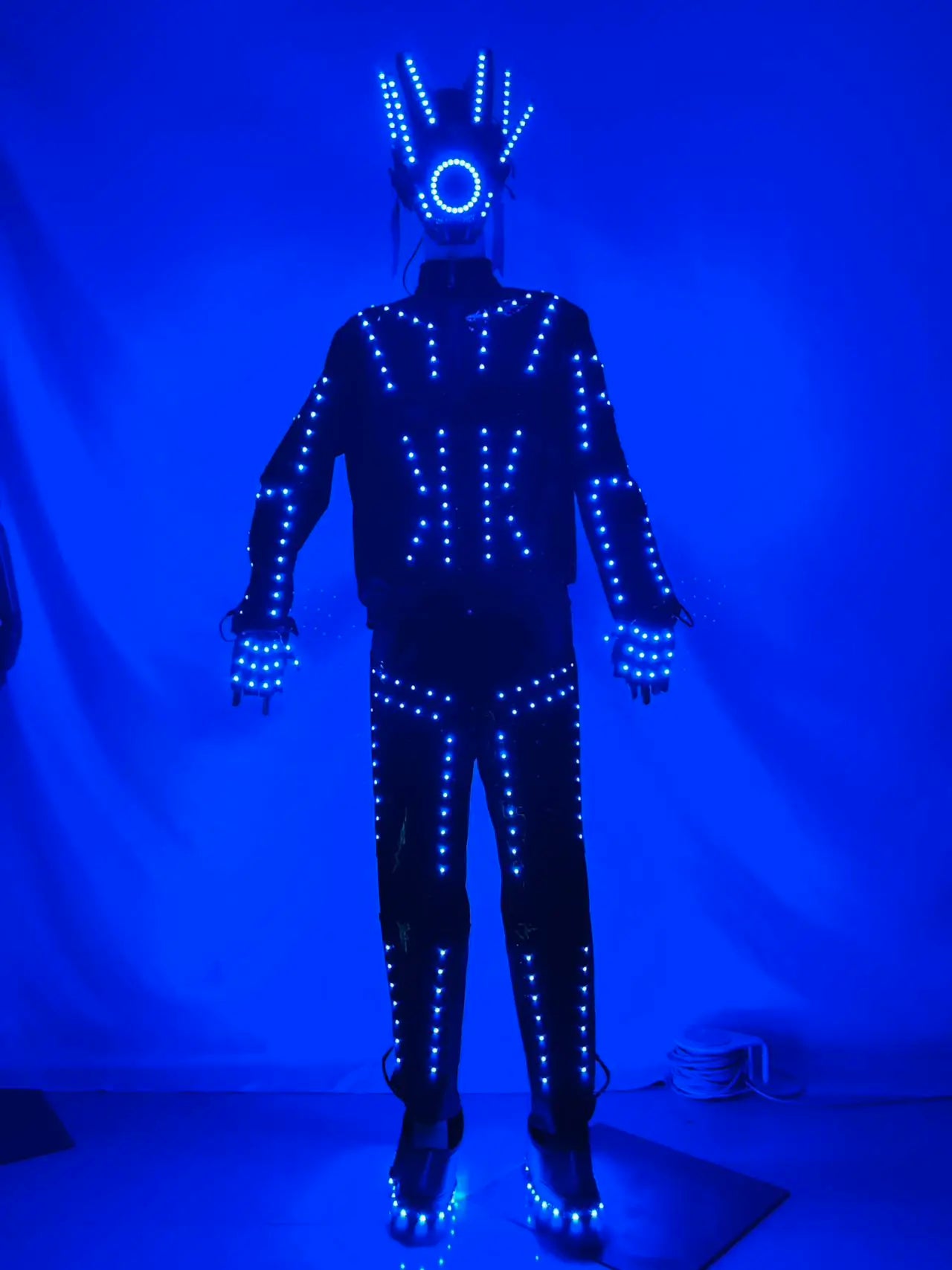 New LED Suits Lighting Up Costumes Luminous Clothing Dancing Dress For Nightclub Dance Show Celebration Party Entertainment Even