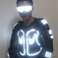 Nueva chaqueta de armadura luminosa LED Trajes que brillan intensamente para el rendimiento de baile 