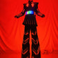 LED Robot Costume Female Skirt Dress Stilt Robot Suit Kryoman david guetta Future Female Warrior Party Show