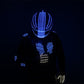 High Quality LED Illuminating Clothing Stage Performance Fluorescent Gloves Lighting Strobe Helmet