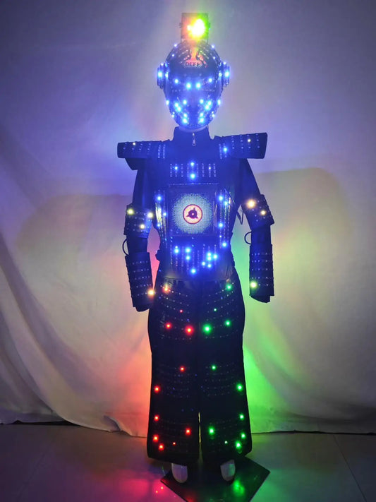 LED Show Costumes Luminous Suits Stage Performance Clothing For Christmas Celebration  Nightclub DJ Party Dancing