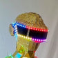Wearable Gold Silver Disco Mirror Helmet  Cosplay Mask Halloween Decoration Props