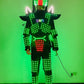 ナイトクラブのダンスショーの衣装を照らす新しいLEDロボットスーツ