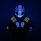 High Quality LED Illuminating Clothing Stage Performance Fluorescent Gloves Lighting Strobe Helmet