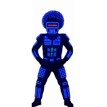 LED Robot Costumes Clothes LED Lights Luminous Stage Dance Performance