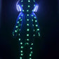 LED 人形衣装ビッグヘッドステージ服 DJ 発光ライトドレスパフォーマンスダンスジャンプスーツナイトクラブ