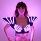 LED Bra Colorful Shoulder Dance Light-up Costumes Suit