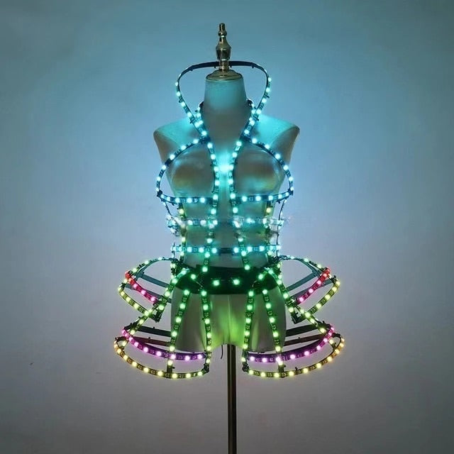 Light Up Luminous Costumes Sexy Girl Tutu Ballet Dancing