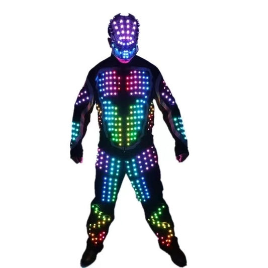 Tron RGB Light Up Stage Traje Chaqueta Abrigo