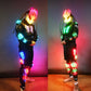 LED Glowing Costume with Helmet